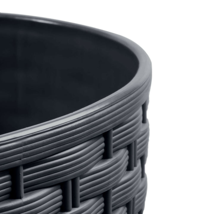 Prosperplast Bloempot met bijdrage Rato Round  - antraciet