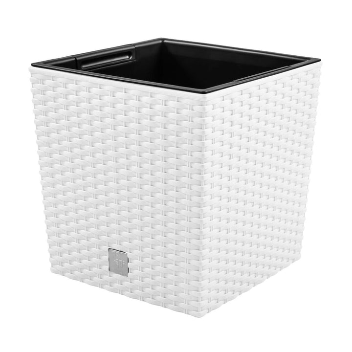 Pot de fleur avec insert Rato Low DRTS325L-S449 - en blanc