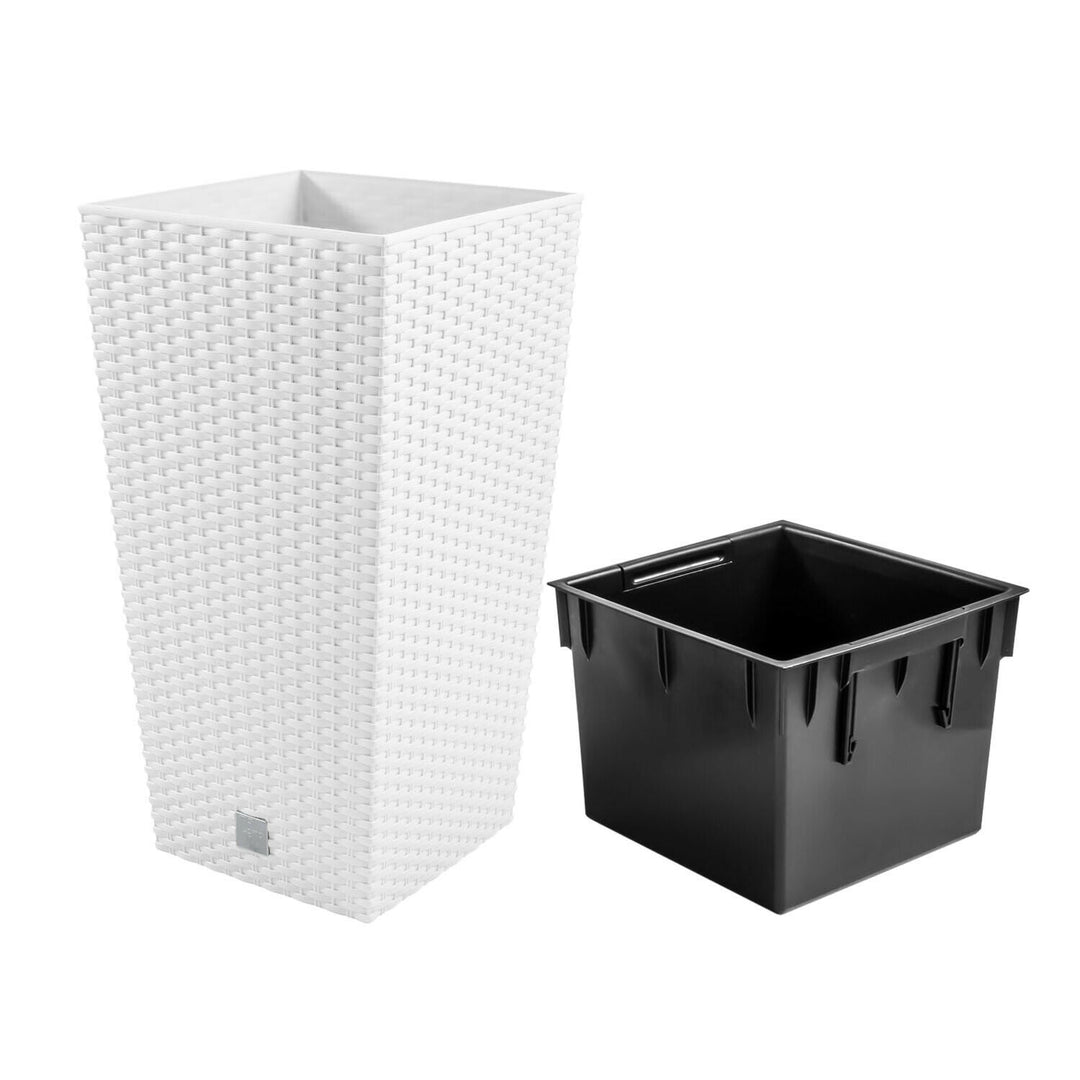 Bloempot met een bijdrage Rato Square DRTS265-S449 - wit