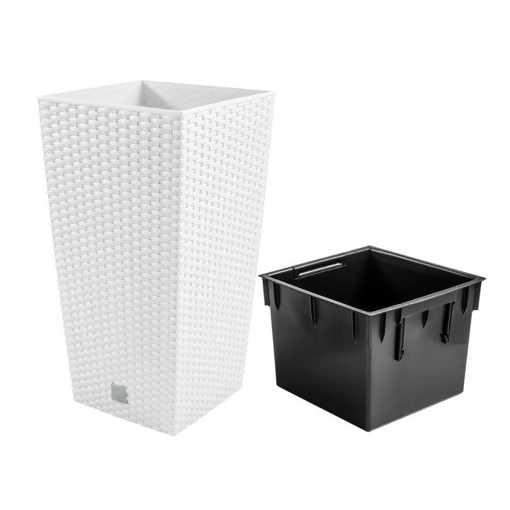 Bloempot met een bijdrage Rato Square DRTS265-S449 - wit