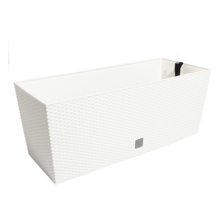 Pot de fleur en rotin Valise Prosperplast Rato DRTC800 S449 blanc