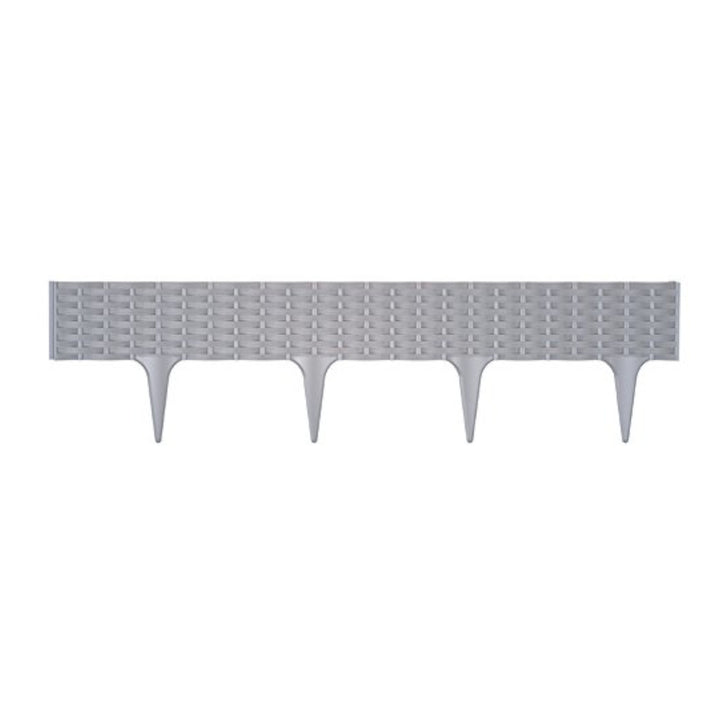 Prosperplast Garden Border IBRA de 3,9m bordure de clôture de jardin / Gris