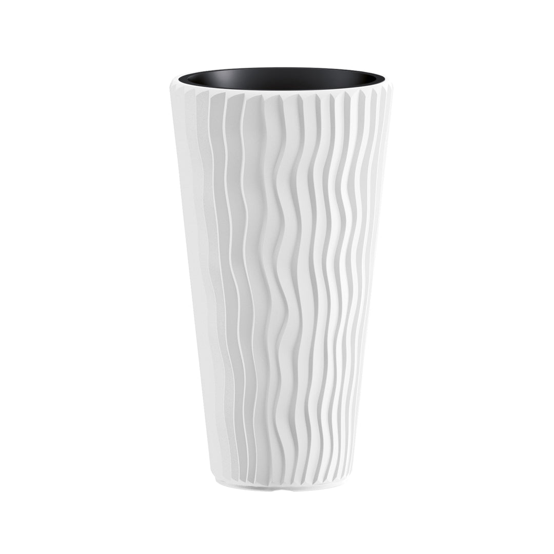 Bloempot met een Sandy Slim DPSP300 inzet -  kleur wit