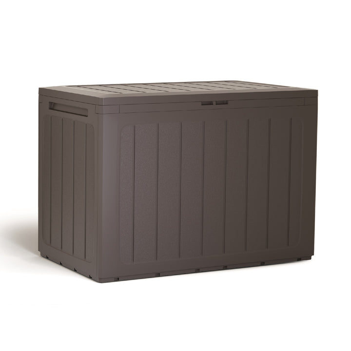 Boardebox tuinbox kussenbox tuinkist afsluitbaar (190 liter, umber)