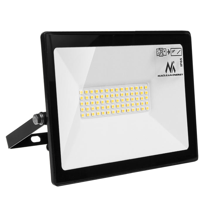 Projecteur LED slim 50W, 4000lm blanc chaud (3000K) Maclean Energy MCE550 WW, IP65, PREMIUM