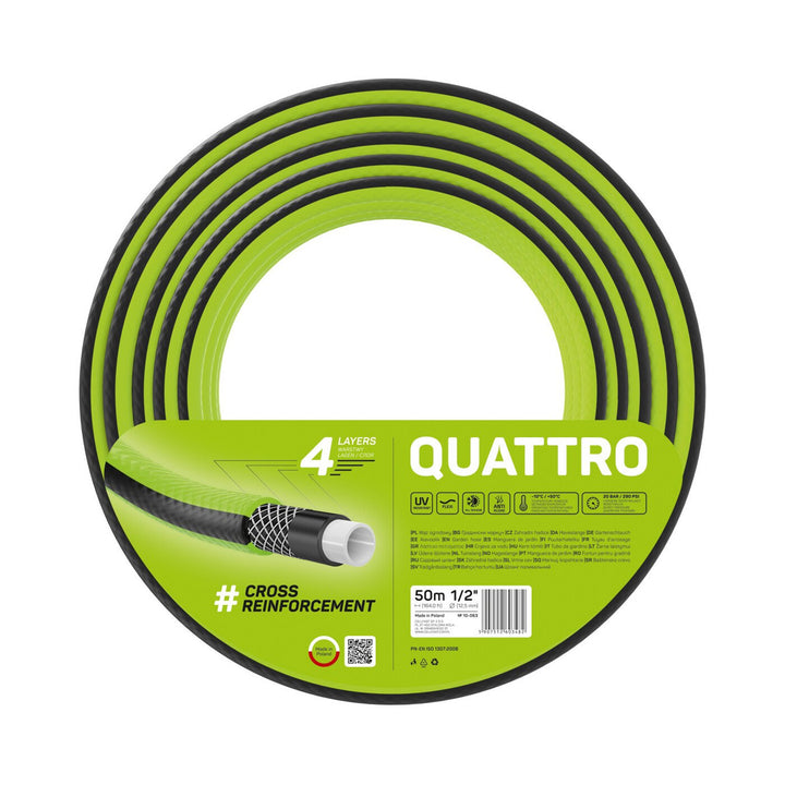 Tuyau d'arrosage Cellfast Quattro 1/2" 50m tresse croisée 4 brins