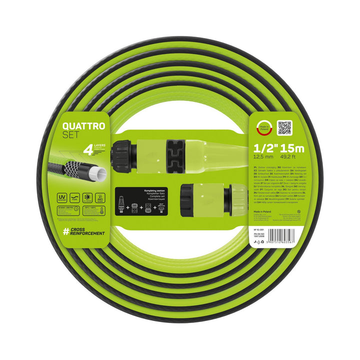 Tuinset 15m 1/2 "Cellfast Quattro slang + sproeier en hulpstukken