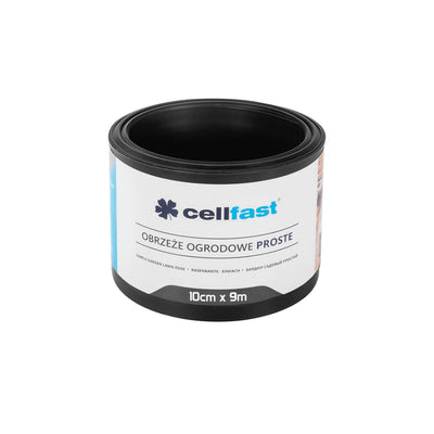 Rechte tuinrand 10cm x 9m Cellfast zwart