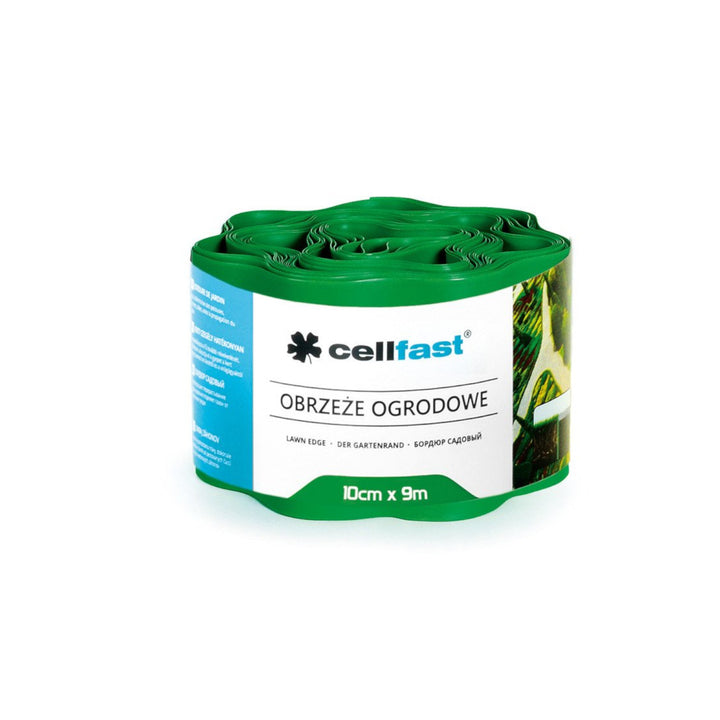 Gegolfde tuinrand 10cm x 9m Cellfast groen