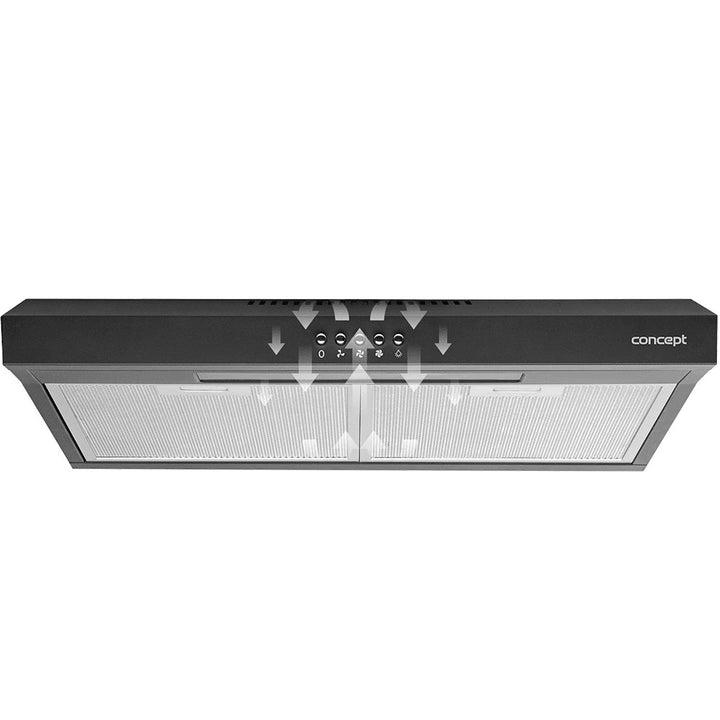 60 cm Ultradunne onderkap Hood Concept OPP1260BC zwart