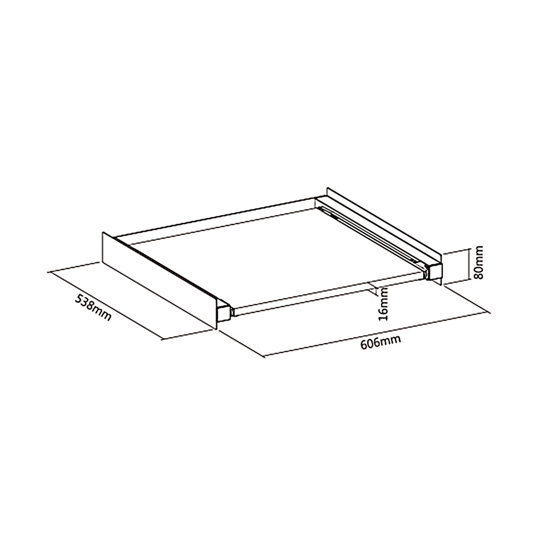 Maclean - Universele Stapelkit voor Wasmachine en Wasdroger van 60x53 cm