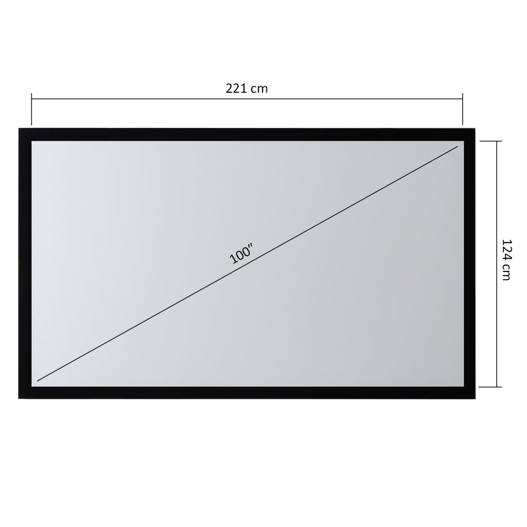 Écran de projection à cadre pour projecteur Maclean 100" (16:9)