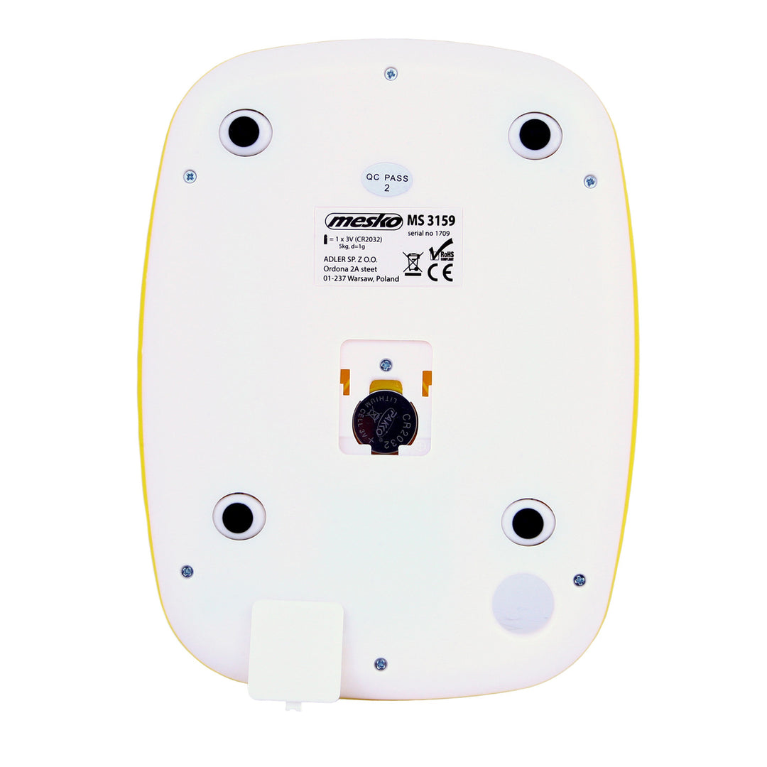 ELEKTRONISCHE KEUKENWEEGSCHAAL 5KG / 1G LCD MS3159