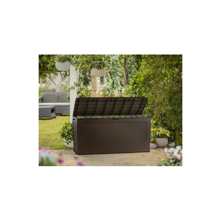 Keter Samoa Opbergbox – 270L - 117x45x57cm – Antraciet