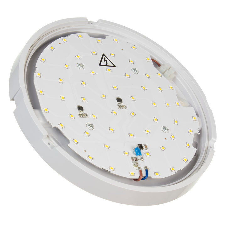 Applique et plafonnier LED Maclean MCE342 W - 1100lm - 15W - IP54 - blanc, couleur blanc naturel (4000K)