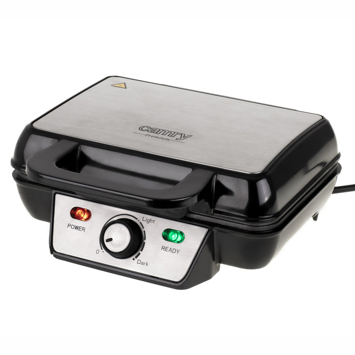 Le gaufrier Camry CR 3046 1600W cuit 2 gaufres XXL en même temps