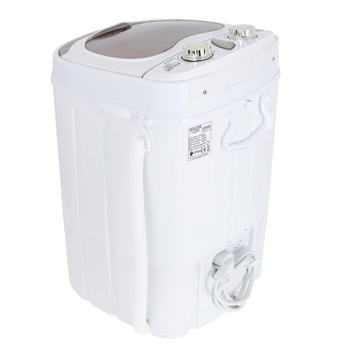 Adler AD8055 - Mini wasmachine met centrifuge - kleur wit
