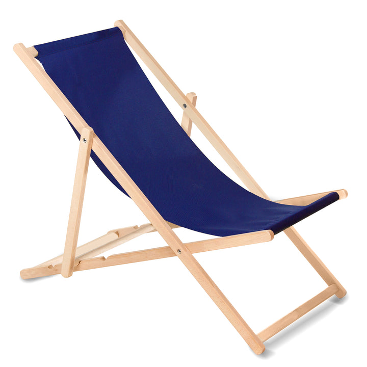 GreenBlue GB183 chaise longue en bois de hêtre bleu marine 3,9kg