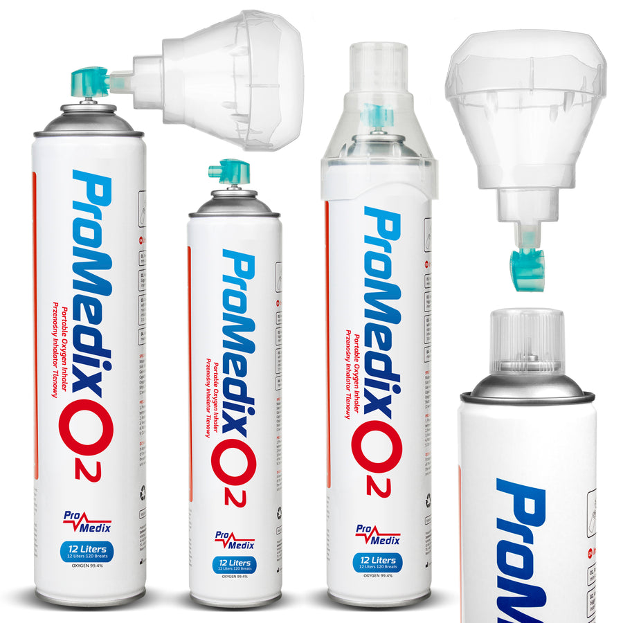 Promedix PR-994 Draagbare zuurstofinhalator in een blik 99,4% O2 12L