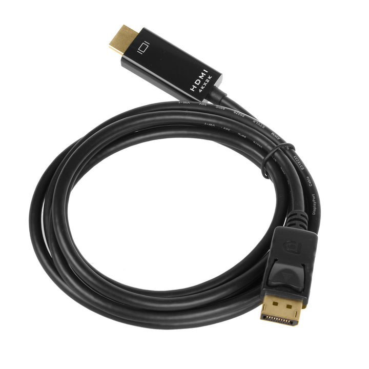 Maclean - MCTV-714 - Display Port (DP) vers HDMI 4K / 30Hz - Câble de connexion avec connecteurs plaqués or - 1,8m - noir