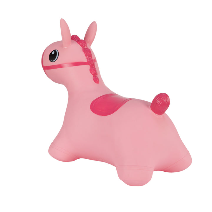 Hoppimals Rubber Jumping Animal Pink Horse - un plaisir de saut énorme et unique