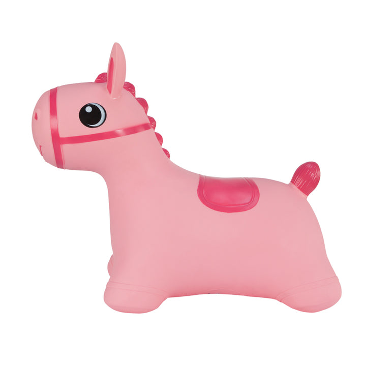 Hoppimals Rubber Jumping Animal Pink Horse - un plaisir de saut énorme et unique