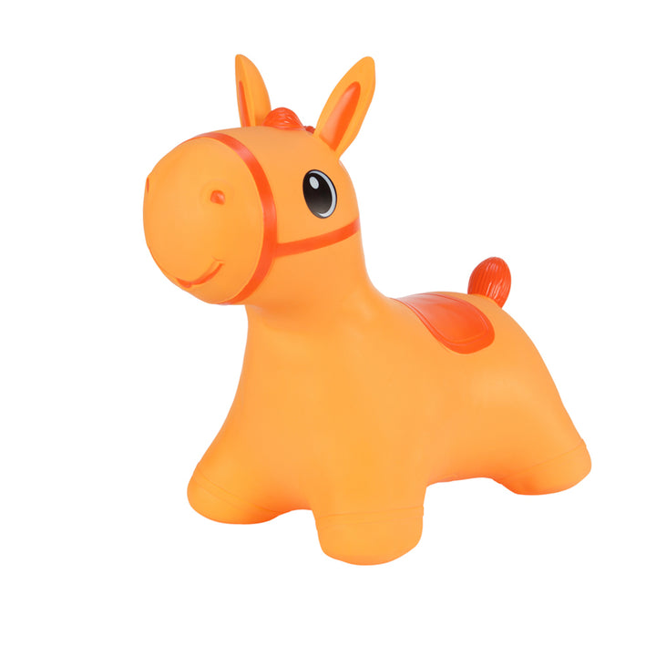 Hoppimals Rubber Jumping Animal Orange Horse - un plaisir de saut énorme et unique