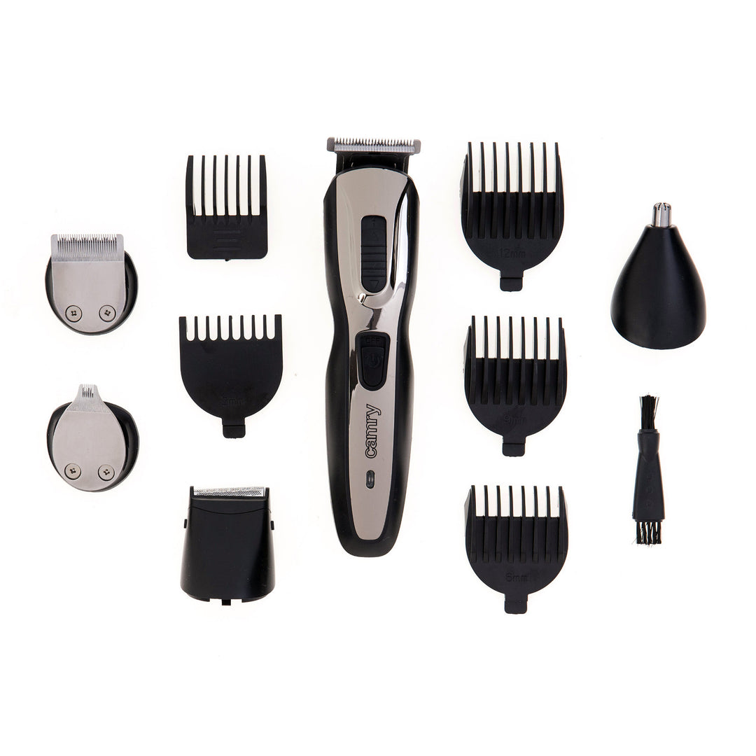 De Camry CR 2921 5-in-1 trimmer combineert een tondeuse, scheerapparaat en trimmer
