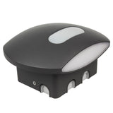 Maclean Energy MCE366 - PC+ALU, 20W (1600lm) Neutraal Witte 4000K IP65 grijze LED wandlamp met PIR sensor