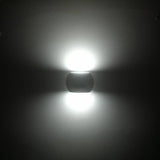 Maclean Energy MCE366 - PC+ALU, 20W (1600lm) Neutraal Witte 4000K IP65 grijze LED wandlamp met PIR sensor