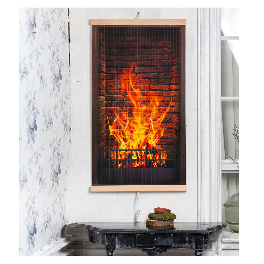 Infrarood, flexibel verwarmingspaneel met schakelaar - 430W - TRIO - EO400 design 1 haard - afmetingen 100x57cm