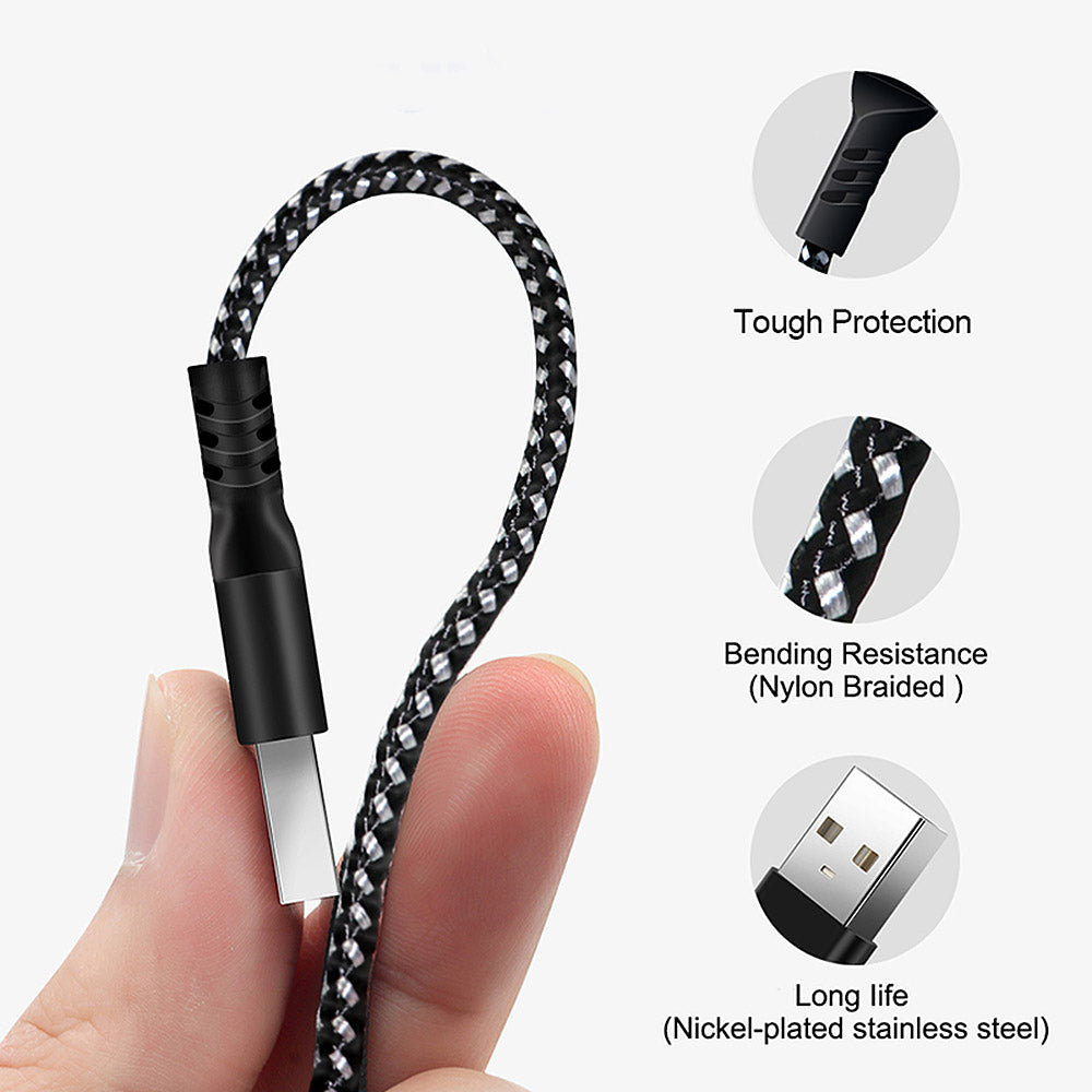 Maclean  MicroUSB-kabel ondersteunt Fast Charge 2,4 A Energy MCE473 1 m 5V / 2,4 A - datatransmissie Zwart