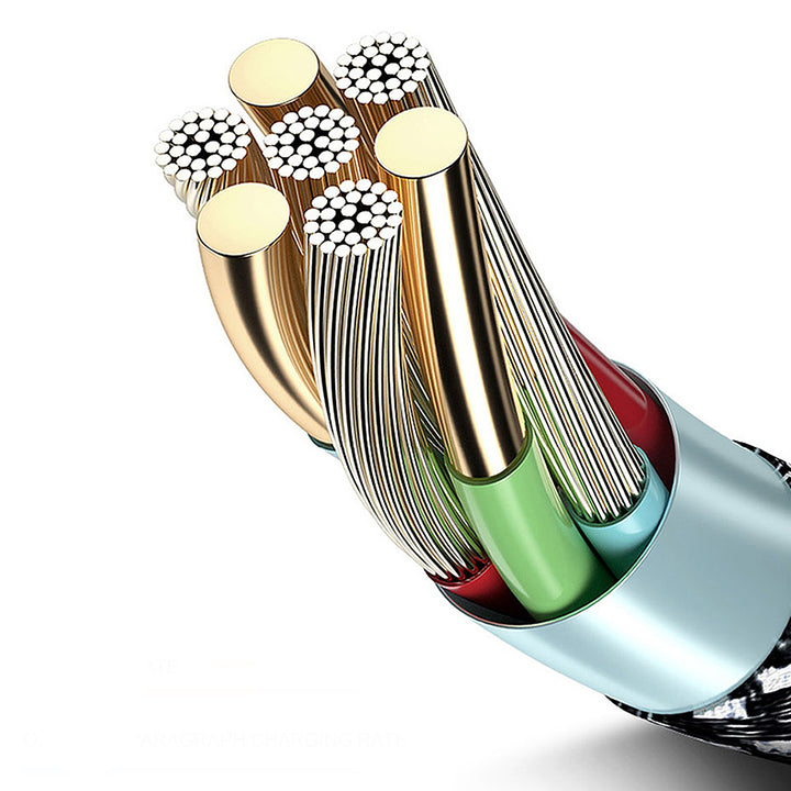 Maclean  MicroUSB-kabel ondersteunt Fast Charge 2,4 A Energy MCE473 1 m 5V / 2,4 A - datatransmissie Zwart