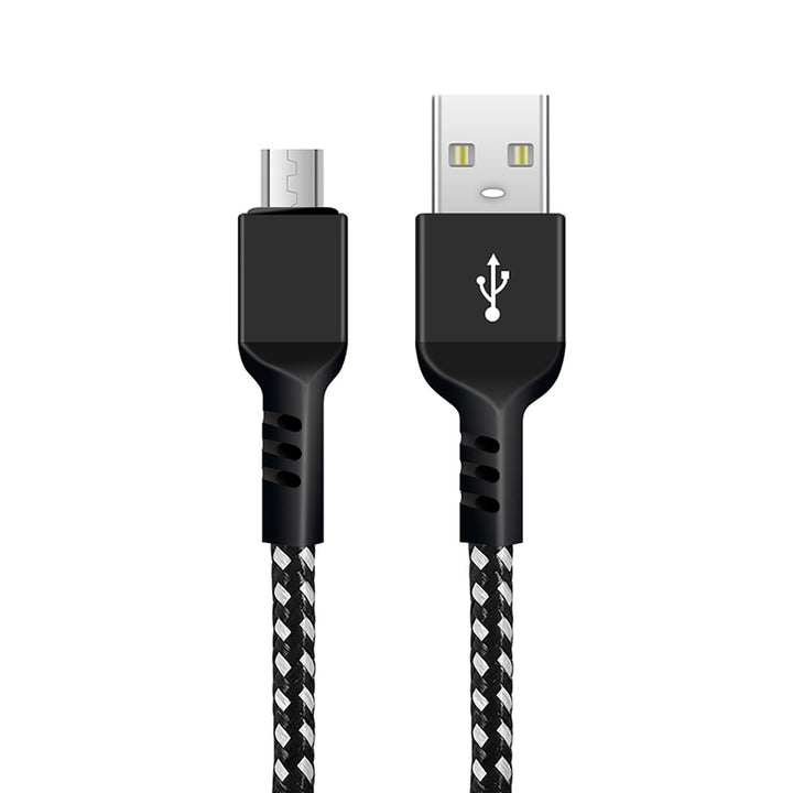 Maclean  MicroUSB-kabel ondersteunt Fast Charge 2,4 A Energy MCE473 1 m 5V / 2,4 A - datatransmissie Zwart