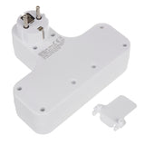 Maclean MCE224 Stopcontact Viervoudig met aan/uit schakelaar Stabilisatievoet Schuko type, 2x2.5A, 2x16A