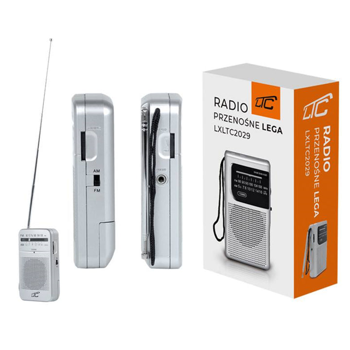 LTC Retro Lega draagbare radio met een telescopische antenne