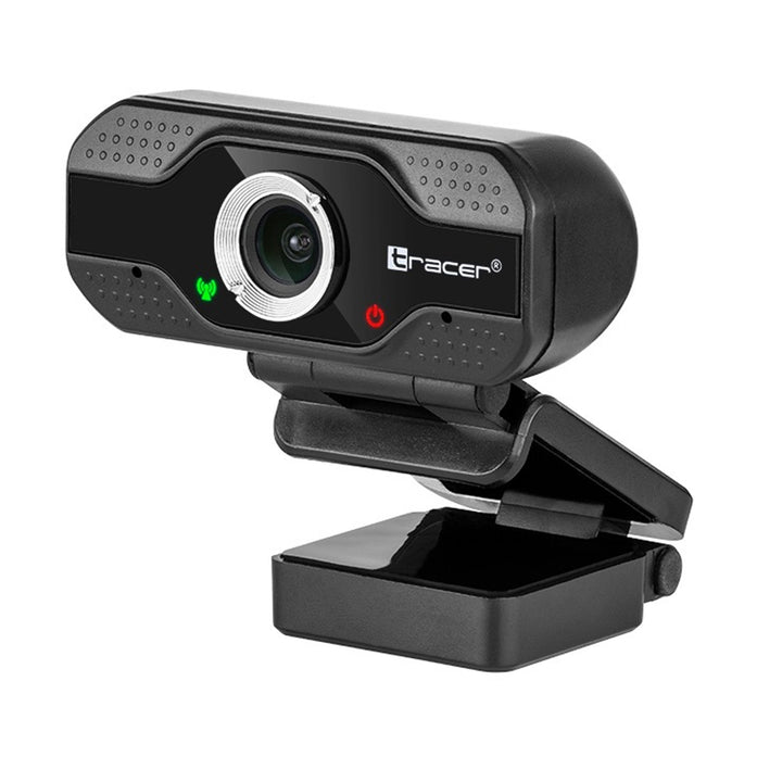 Tracer - WEB007 - USB webcam met microfoon FullHD 30 fps 120 ° gezichtsveld Lichtcorrectie Home office streaming camera ...