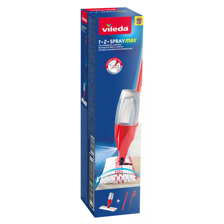 Mop met sproeier en roterende kop Vileda 1-2 Spray Max box