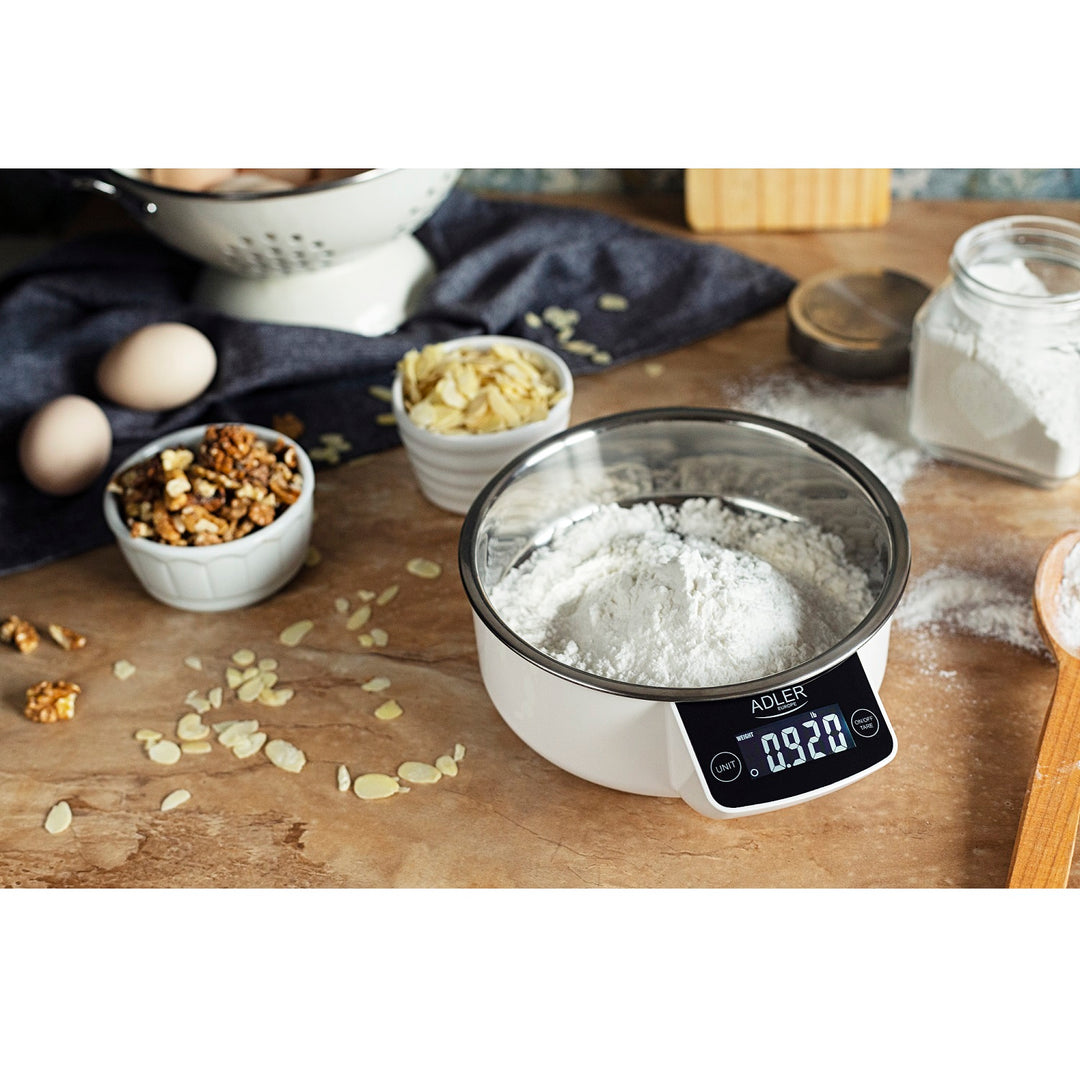 Adler AD3166 - keukenweegschaal met ingebouwde kom / 900ml