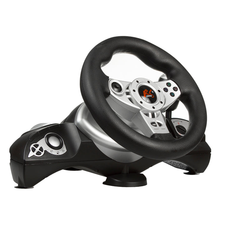 Volant de course de jeu NanoRS RS700 Plage de direction de 270° Levier de vitesses Vibration de la pédale d'accélérateur et de frein Volant 8 en 1 Compatible avec PS4 / PS3 / Xbox ONE / PC (X-Input / D-Input) / Android