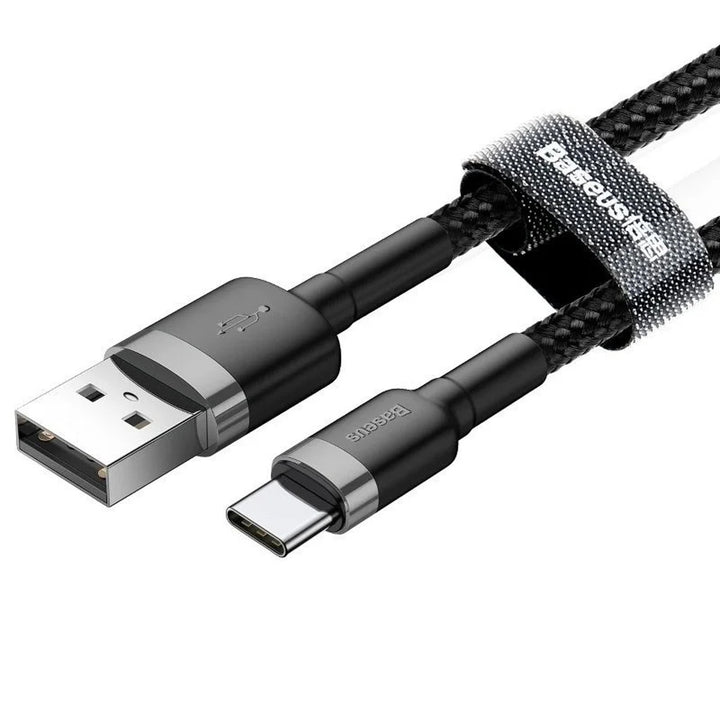 USB A-stekker - USB Type-C stekker 2m CATKLF-CG1 Grijs+Zwart BASEUS-kabel