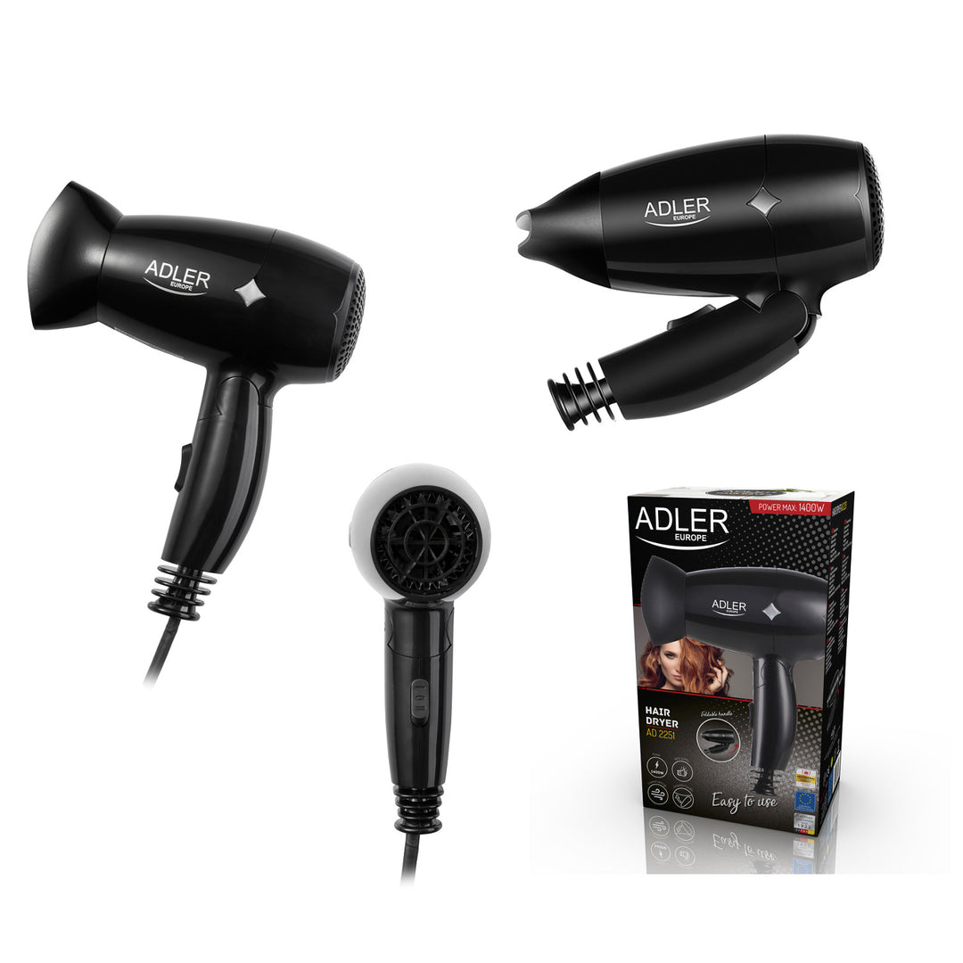 Adler haardroger, inklapbare handgreep, ergonomisch, 1400 W, AD 2251