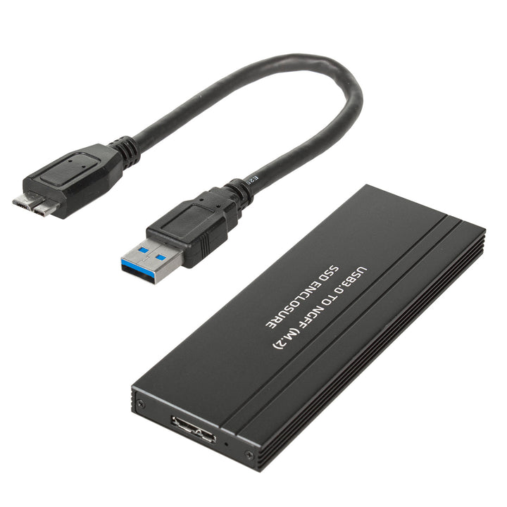 Maclean MCE582 USB 3.0 Harde-schijfbehuizing voor M.2 SDD NGFF Harde schijven tot 5 Gbps Externe SSD-behuizing 2230/2242/2260/2280 mm Adapter Ondersteunt UASP Plug & Play