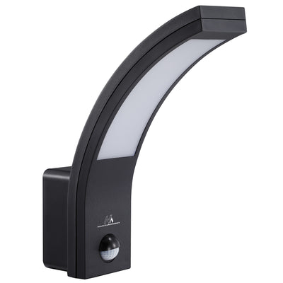 Maclean MCE244 LED lamp met bewegingssensor PIR, 10W, IP54, 750lm, neutraal wit (4000K) zwart