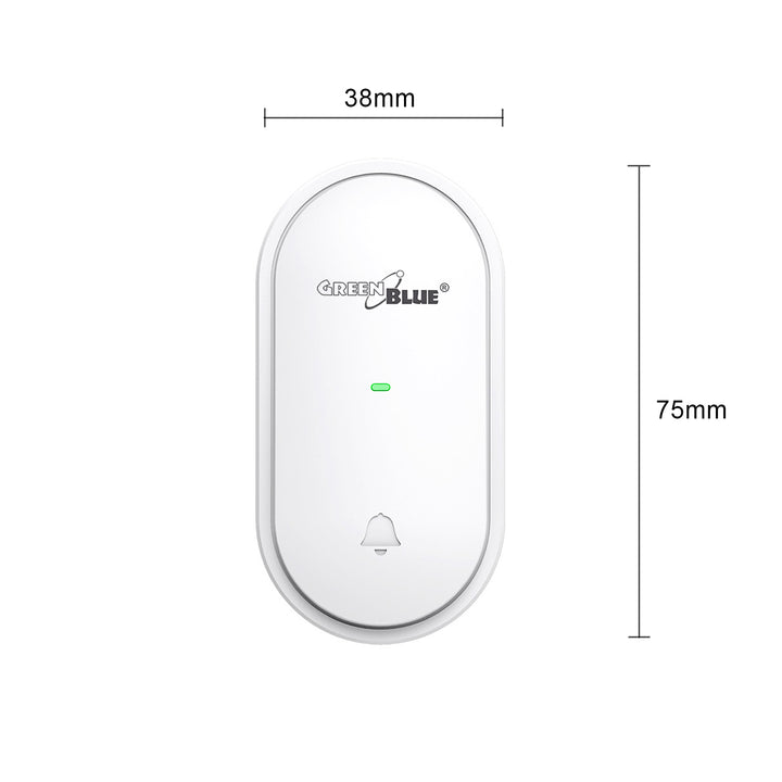 GreenBlue Extra kinetische zender voor GB210 deurbel draadloze bel draadloos batterijvrij IP44 spatwaterdicht