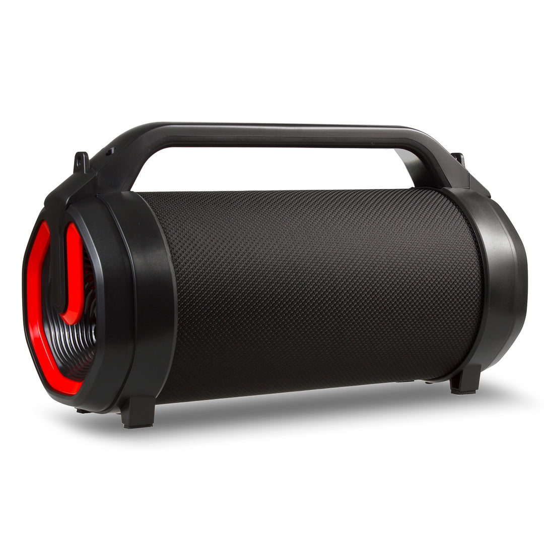 Audiocore AC875 Bazooka Enceinte Bluetooth portable Boombox 30W (20W+5Wx2) IPX4 Résistant aux éclaboussures / Radio / microSD / Aux-In / USB / Éclairage / Port microphone / Télécommande