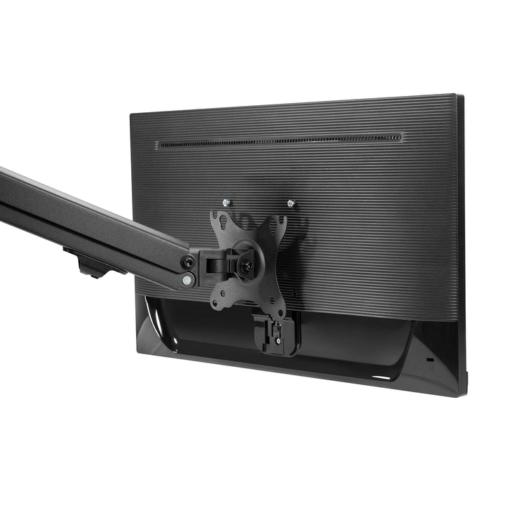 Maclean - 1-compartiment monitorhouder met gasveer 17"-27" Monitor bureauhouder - VESA 75x75 100x100 / 2-7kg