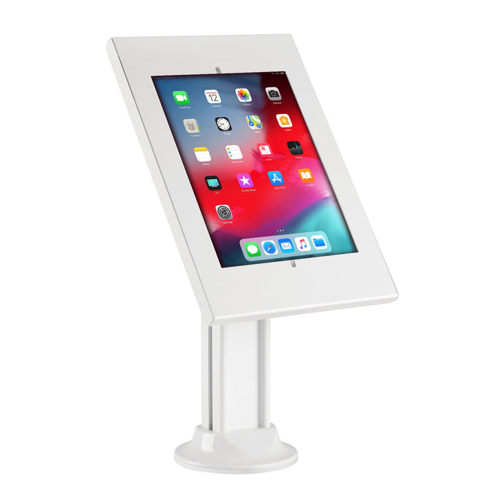 Maclean - Support de table antivol pour tablette compatible avec 9,7"/10,2" - Blanc