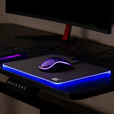 Gaming muismat met LED RGB-verlichting en anti-slip rubberen onderkant 30x25cm