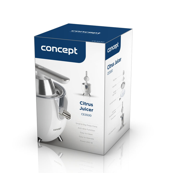 Concept CE3530 Retro elektrische citruspers - kleur wit